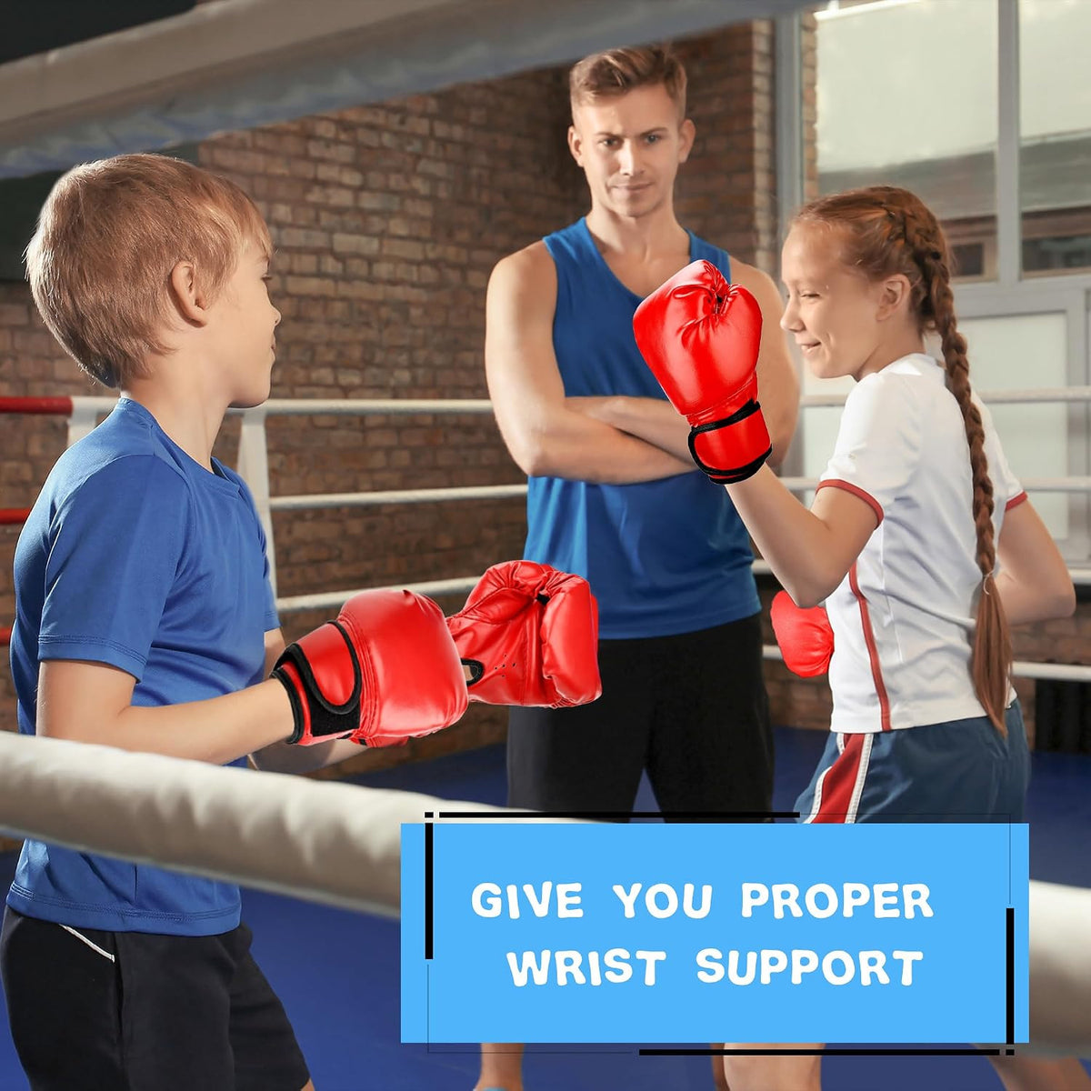 Kids Boxing Gloves and Mitts Set - Youth Martial Arts Training Equipment