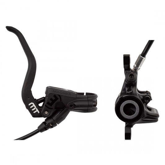 Hydraulic Bicycle Disc Brake with Lever - Front or Rear, Post Mount, Black