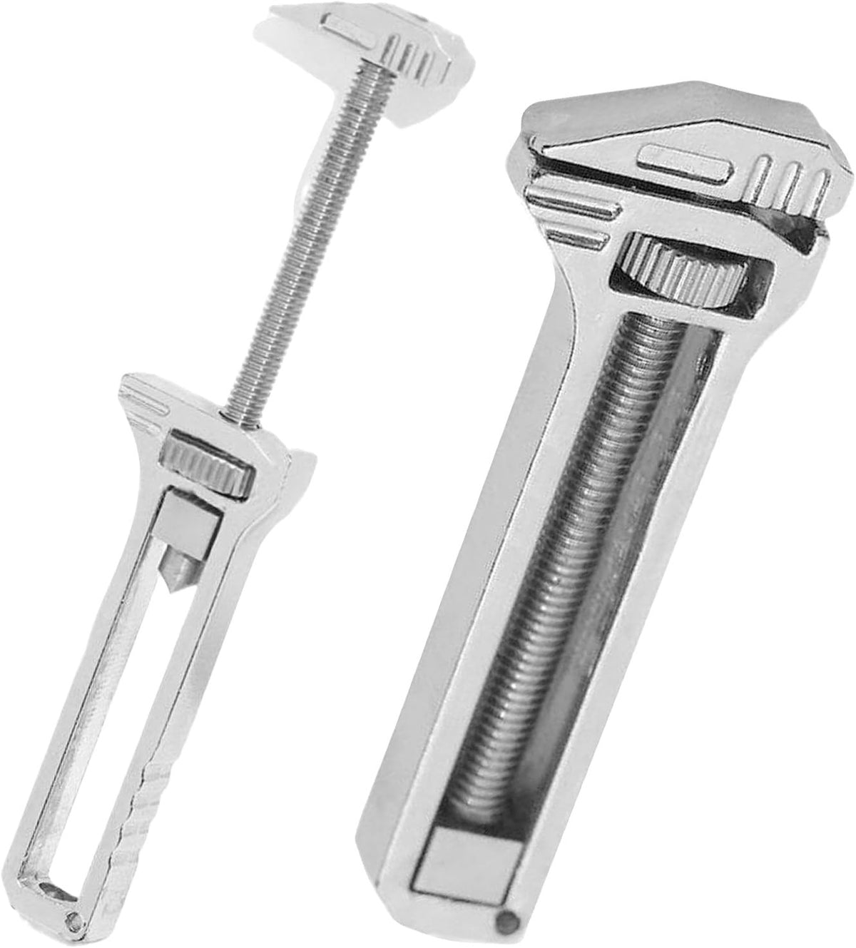 Mini Titanium Multi-Tool Keychain Wrench & Bottle Opener - 2 Pack