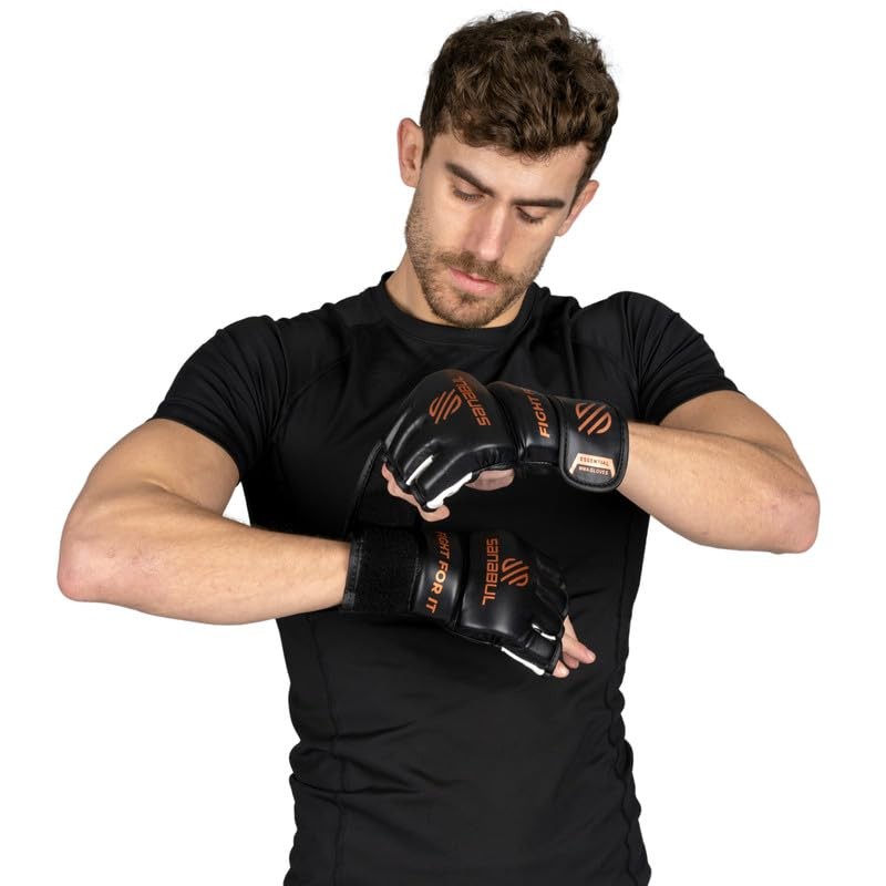 Men's MMA Gloves 4oz Training Fight Gloves - Metallic Copper