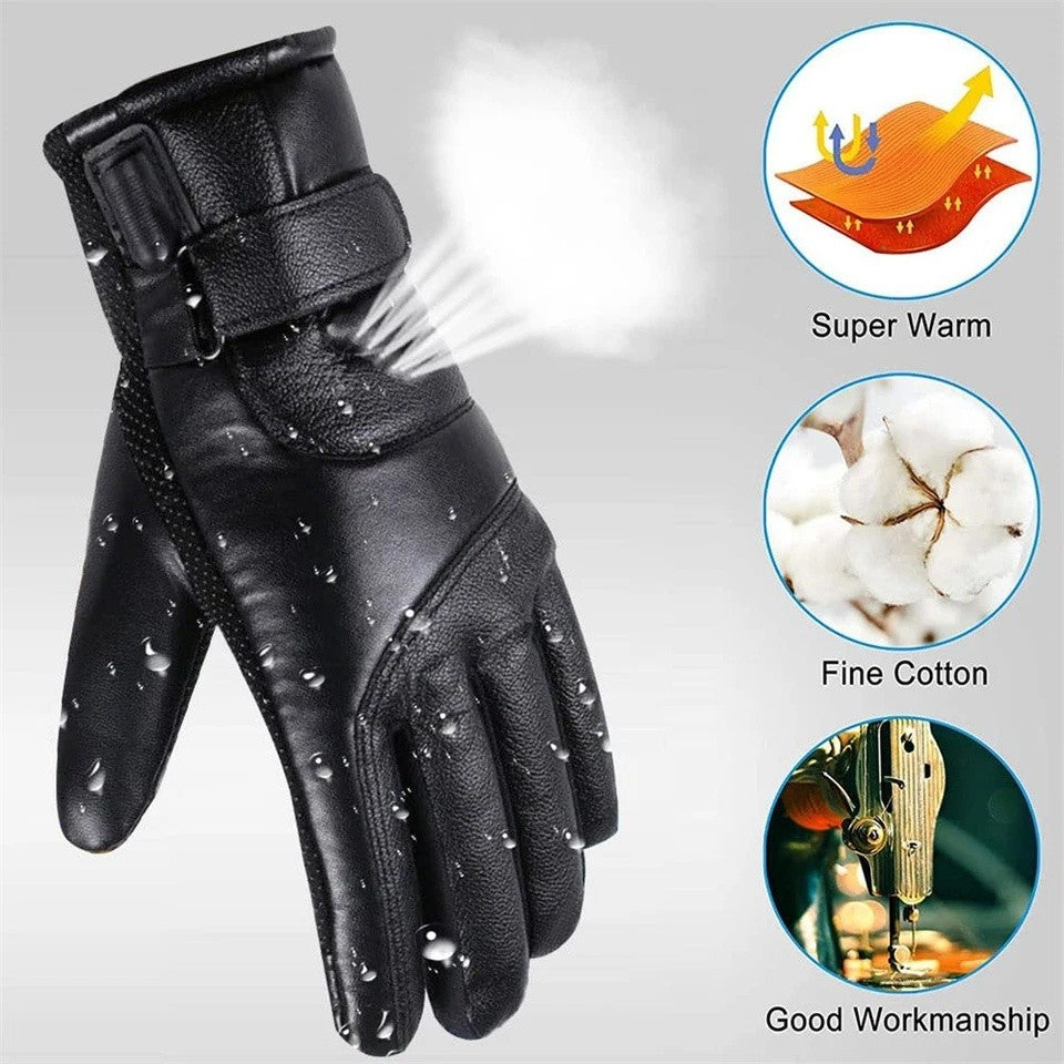 USB Heated Gloves Waterproof Winter Thermal Ski Snow Hand Warmers