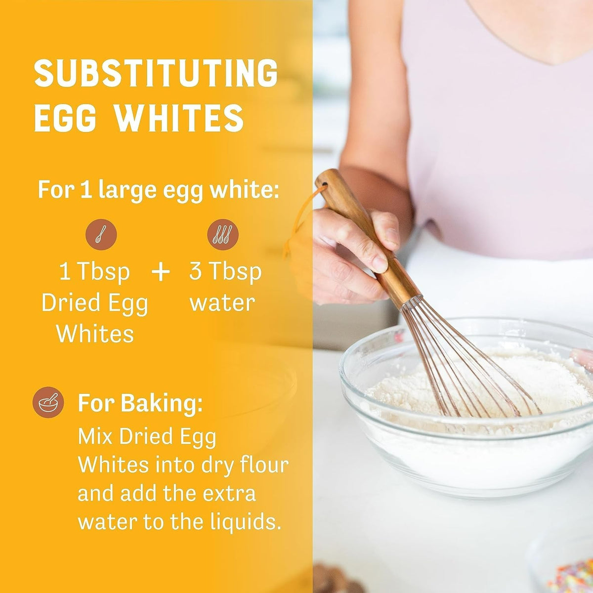 Gluten-Free Dried Egg White Protein Powder 8oz for Baking & Cooking