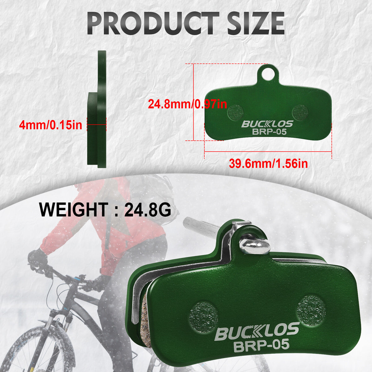 2 Pairs Ceramic Disc Brake Pads for E-Bike Hydraulic Brakes SHIMANO M8120 M7120