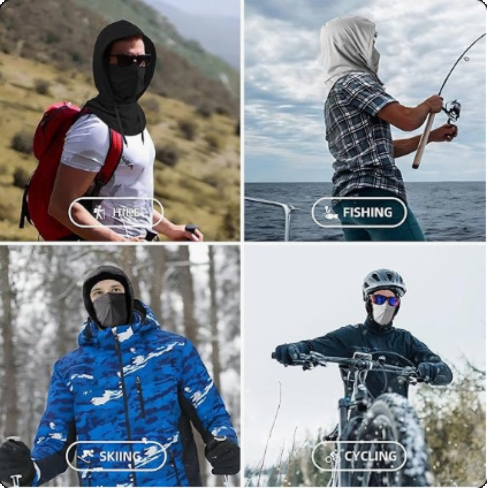 Cooling 3-in-1 Face Mask Sun Shield UV Protection Balaclava for Outdoor Sports