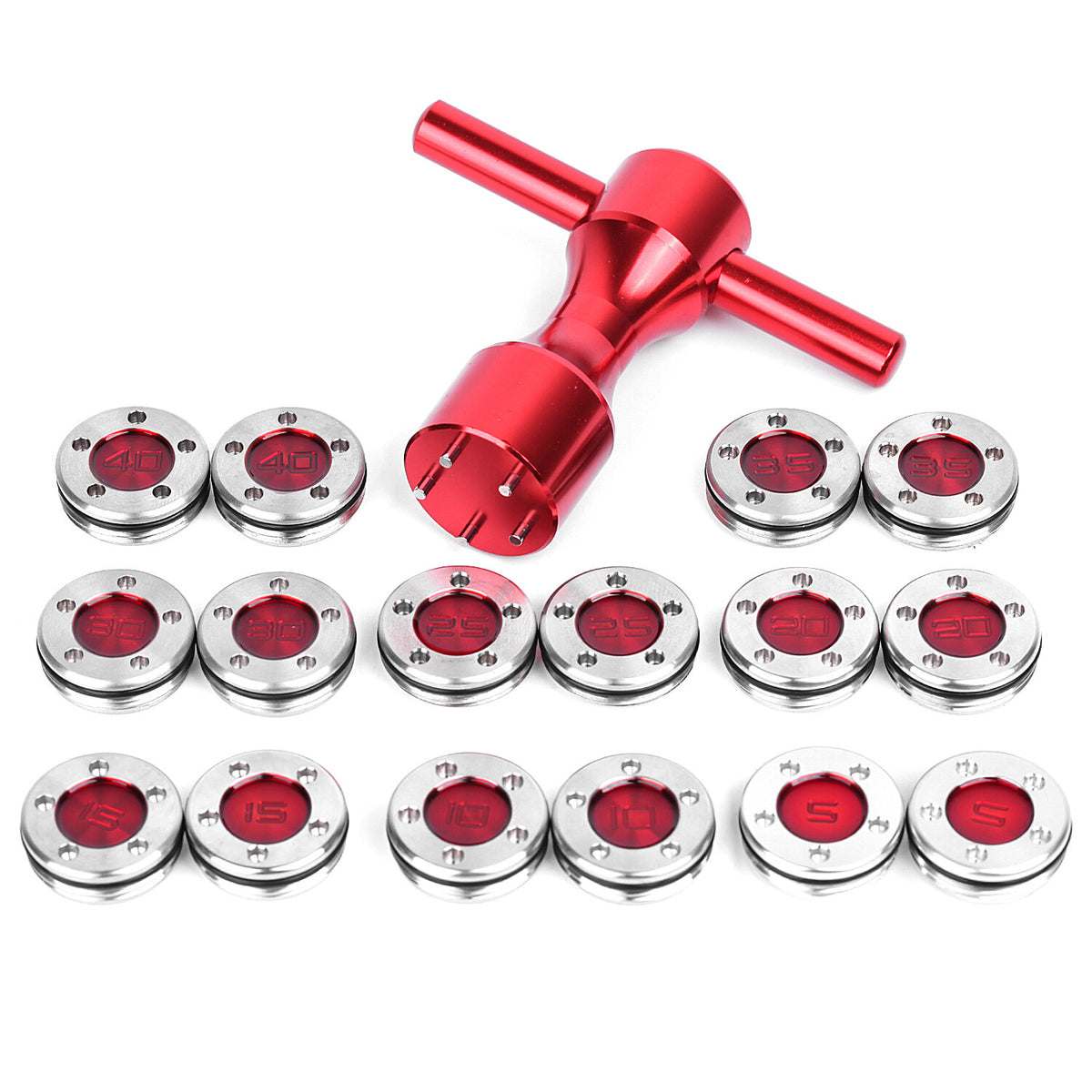 Golf Custom Weights Set for Scotty Cameron Putters - 2pcs 5g-45g + Wrench