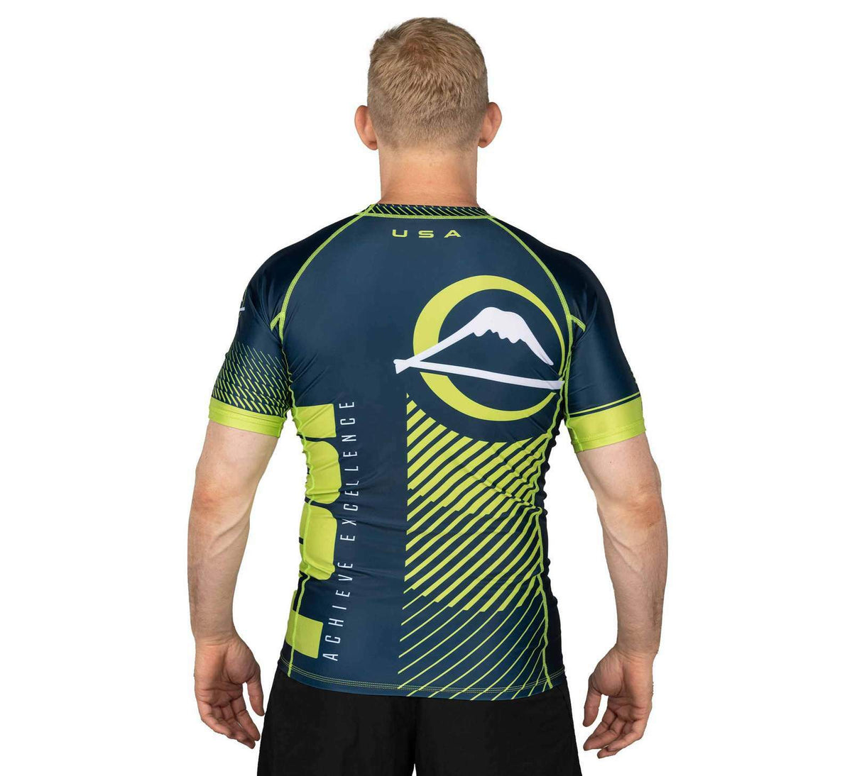 Short Sleeve MMA Rashguard for Boxing and Martial Arts - Navy Blue