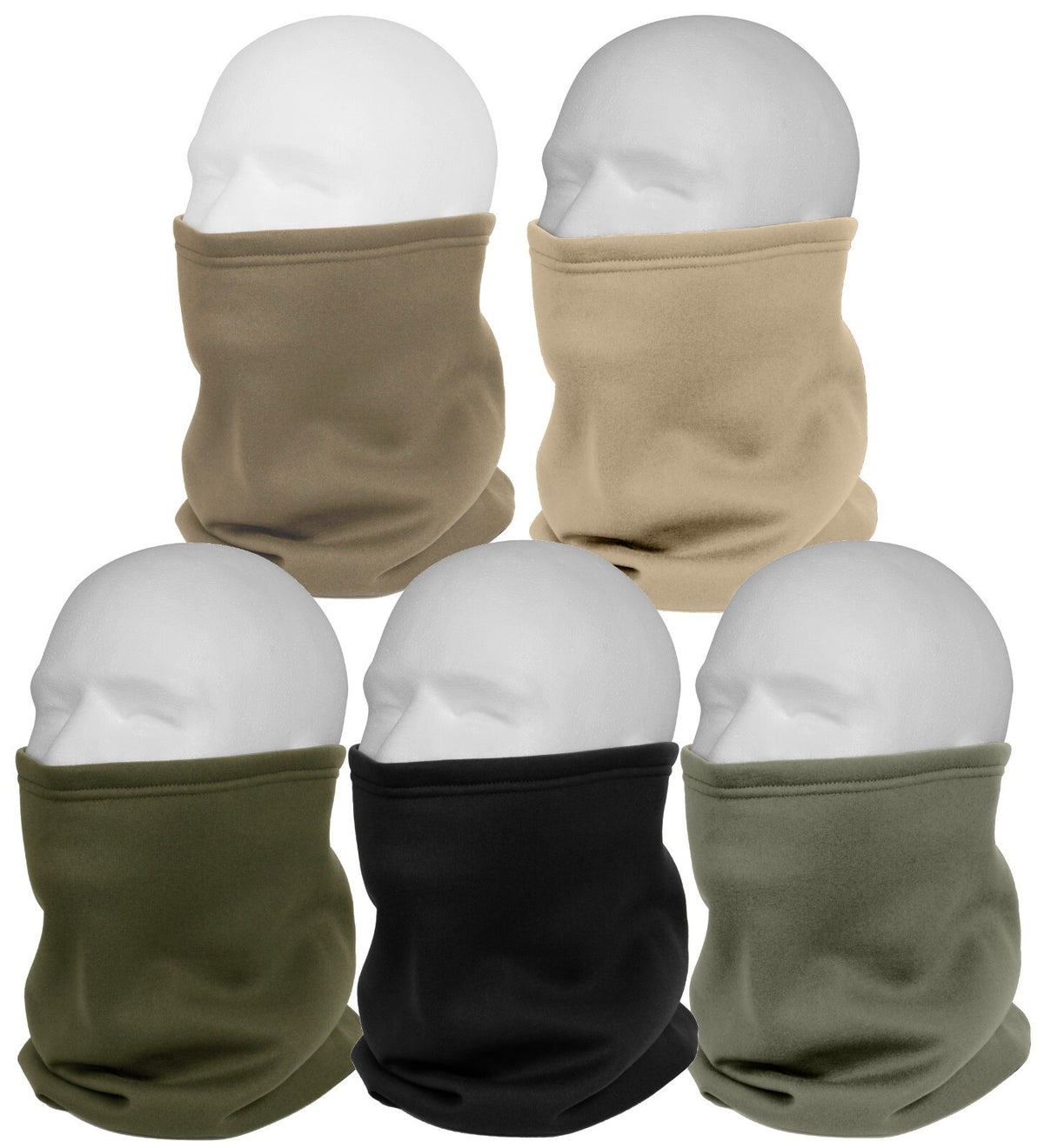 Polyester Fleece Neck Gaiter for Cold Weather Face and Neck Protection