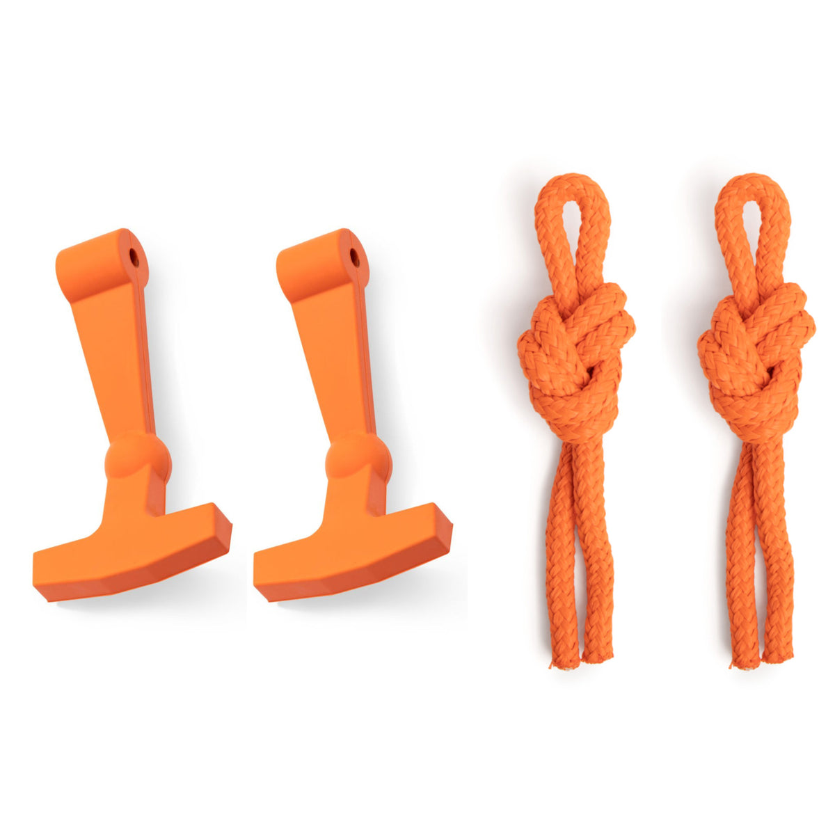 Rubber Latch Kit with Rope Handles for YETI & RTIC Coolers - Blaze Orange