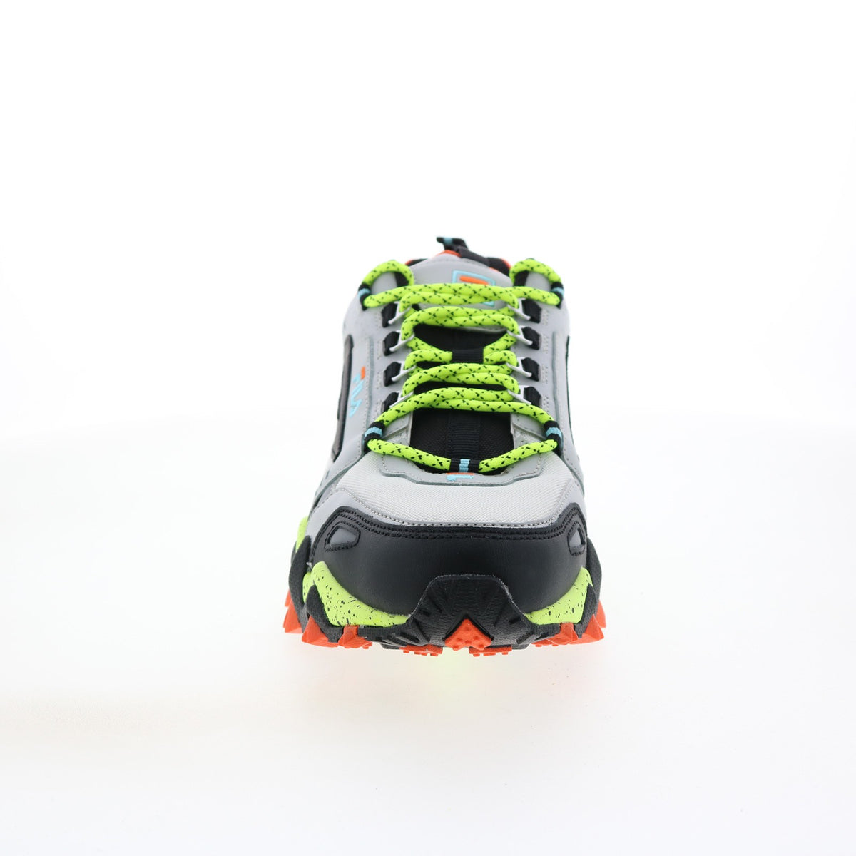 Men's Trail Hiking Shoes - Gray Leather Athletic Sneakers