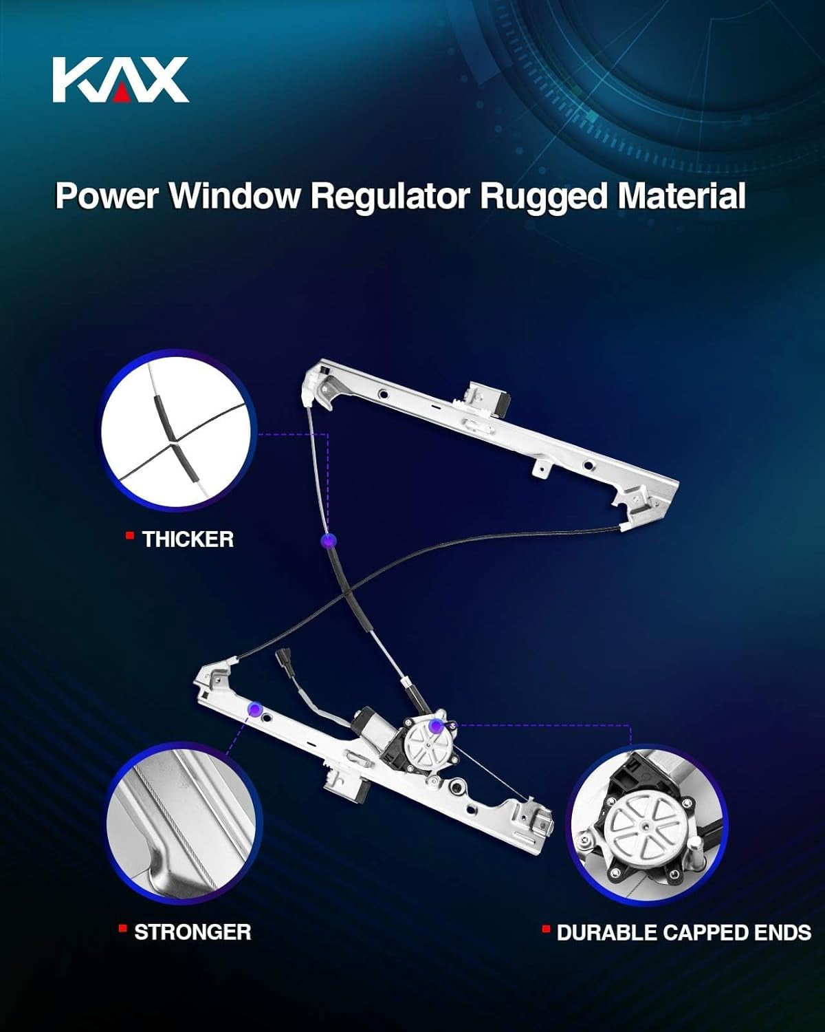 Front Left Power Window Regulator with Motor Assembly for Silverado 99-06