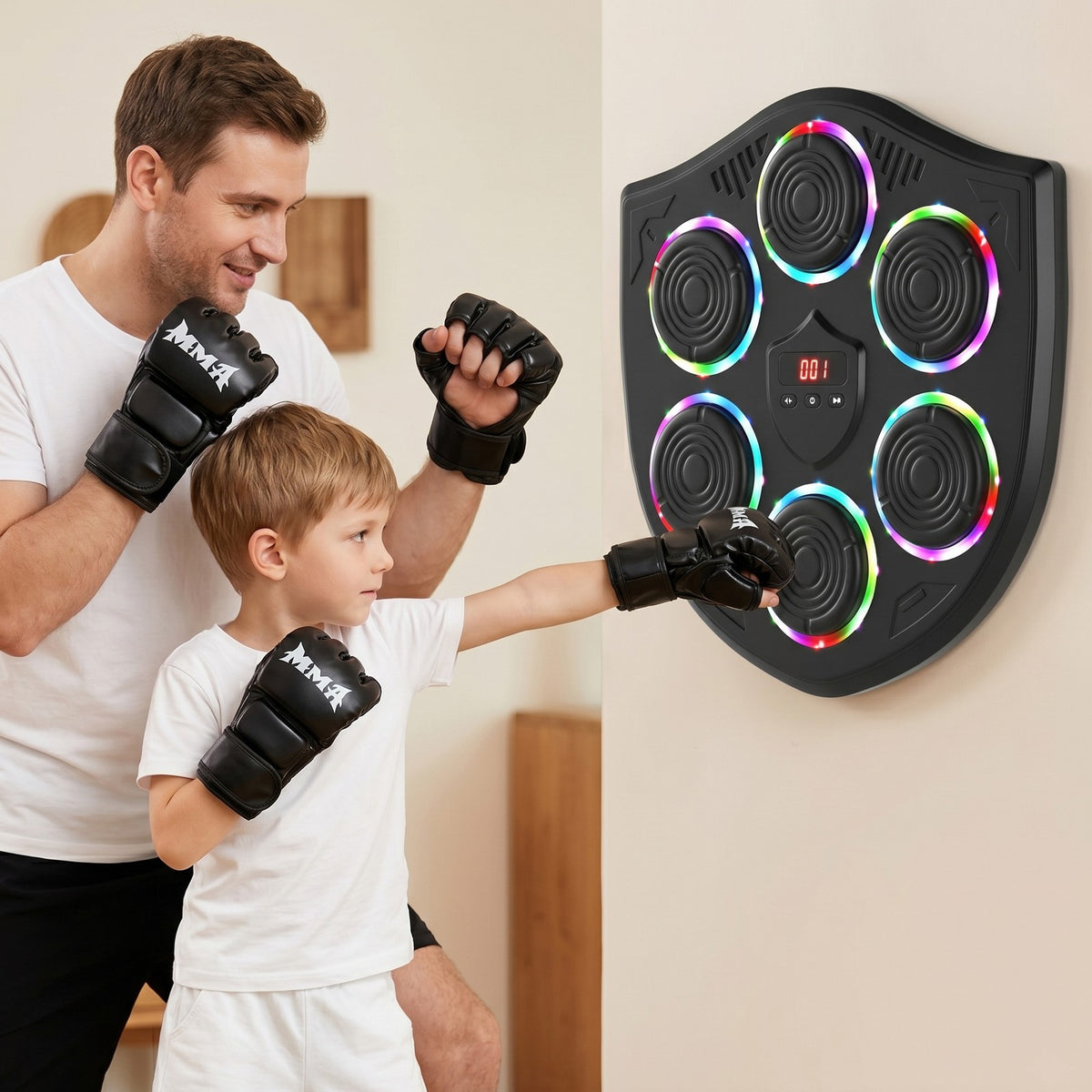 Smart Music Boxing Machine for Adults and Kids with Bluetooth & LED Display