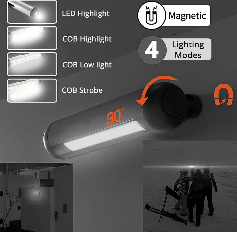 Rechargeable Magnetic LED Work Light IPX4 Waterproof Penlight