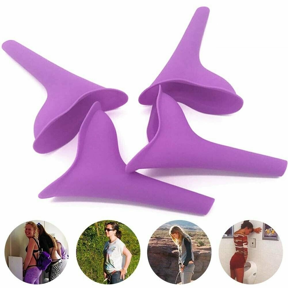 6PCS Portable Female Urinal Funnel for Camping Travel Women Pee Device