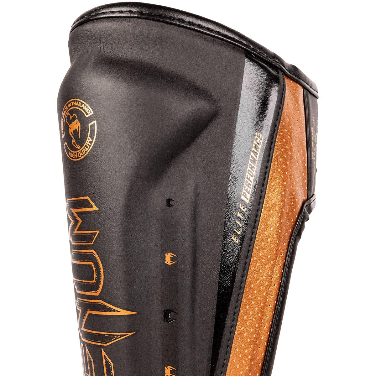 Protective Shin Instep Guards for Boxing MMA Combat Sports - Black Bronze