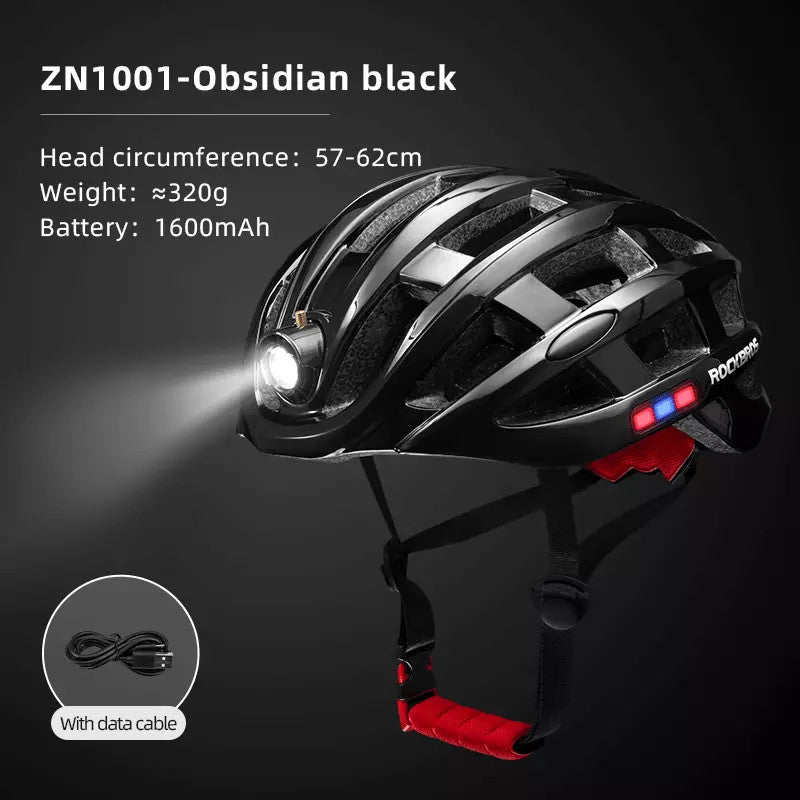 Ultralight Bicycle Helmet with USB Light for Cycling - Shock & Water Resistant