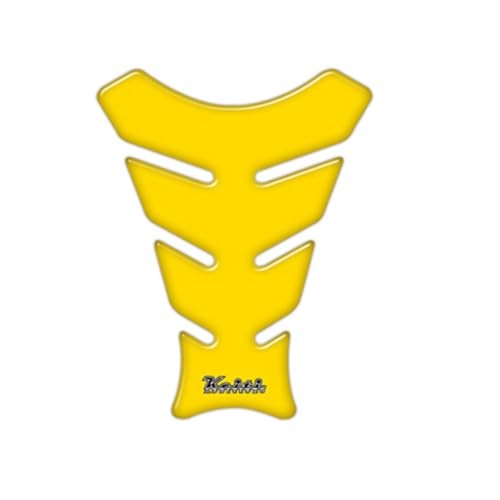 Motorcycle Tank Pad Small SM1230 Yellow Universal Fit Water-Resistant Vinyl