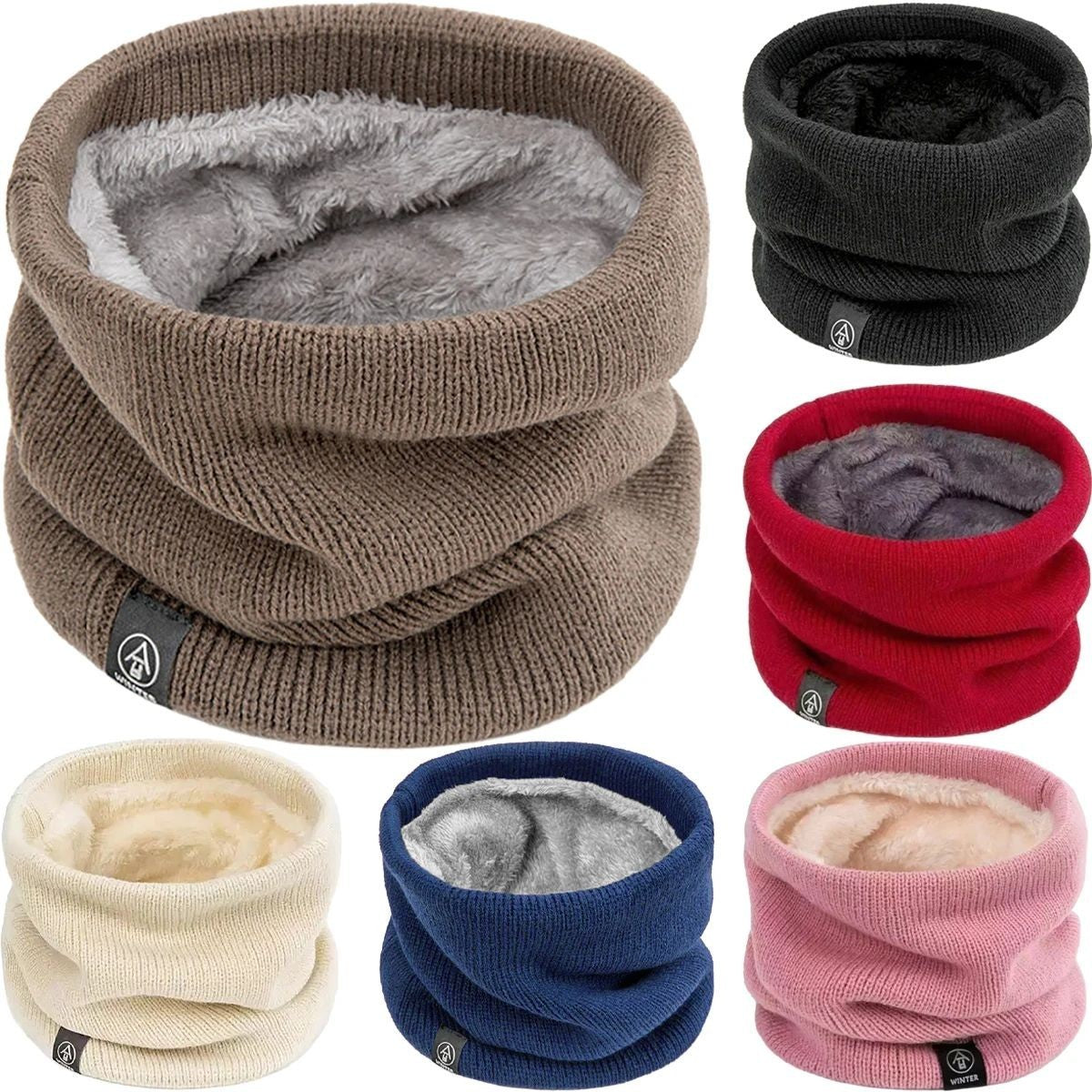Unisex Winter Neck Warmer Gaiter - Windproof Fleece Face Mask & Scarf