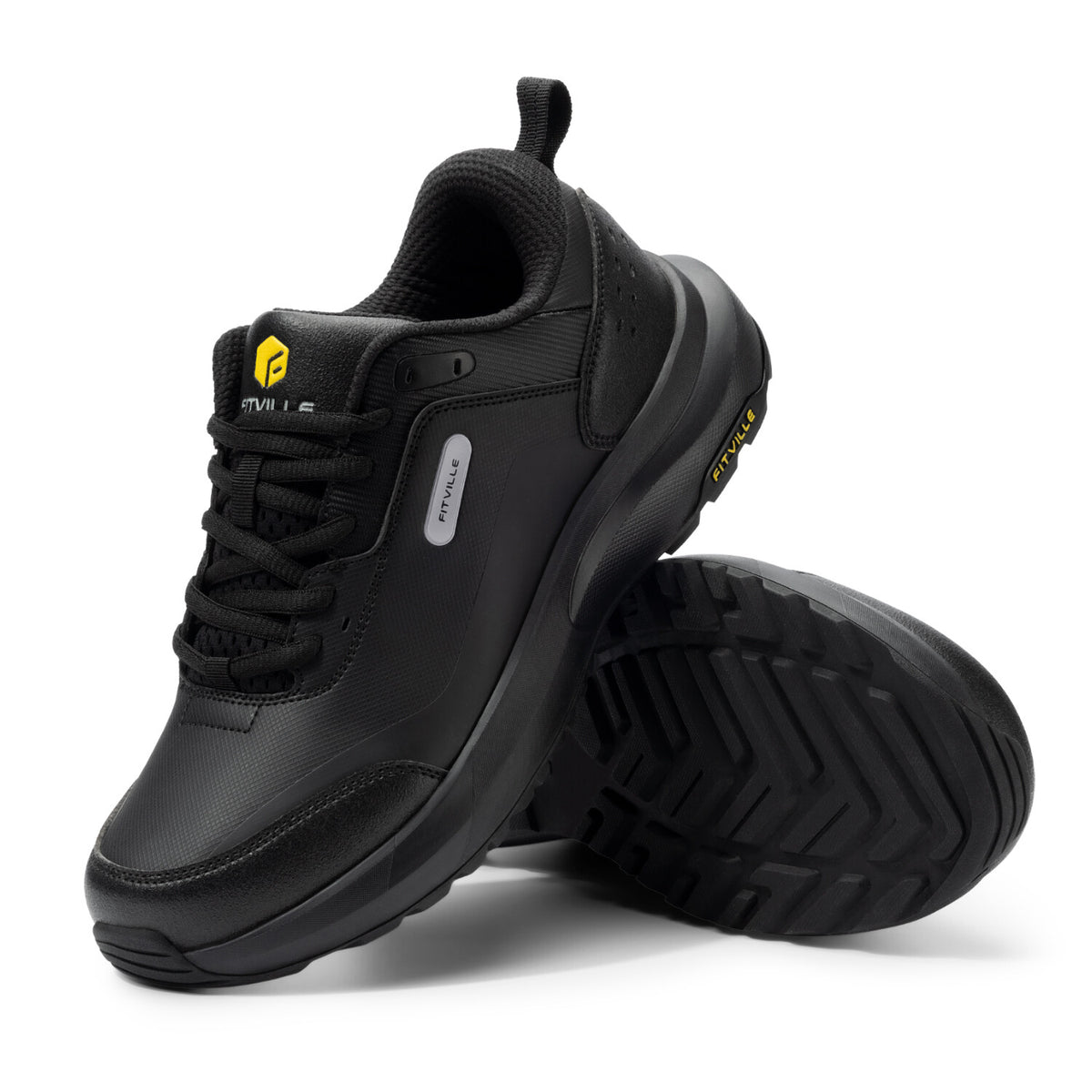 Men's Hiking Shoes Waterproof Wide Fit Outdoor Walking Sneakers