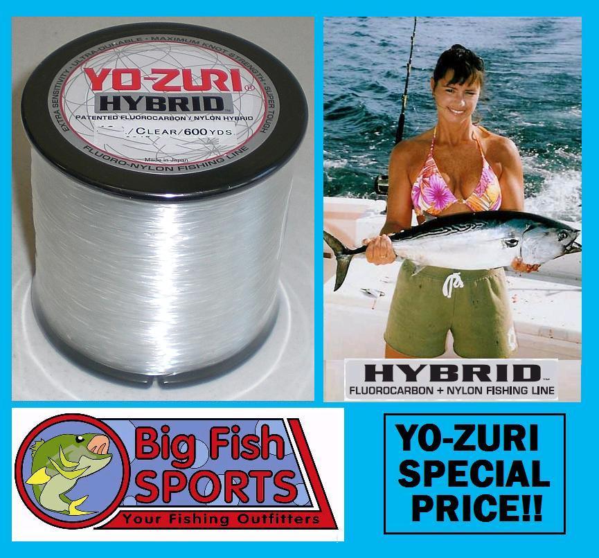 12lb Fluorocarbon Hybrid Fishing Line - Clear, 600yds, Strong & Sensitive
