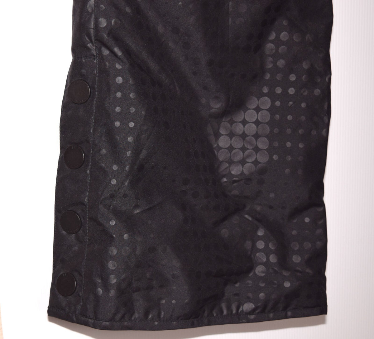 Waterproof Ski Pants for Winter Snow Sports - Black Dot Print, Size L