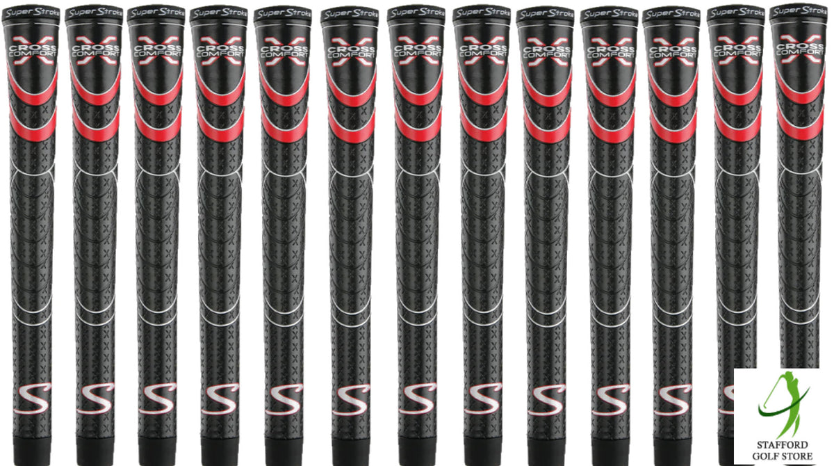 Golf Grip Set - Super Stroke Cross Comfort Undersize, Standard, Midsize & Jumbo