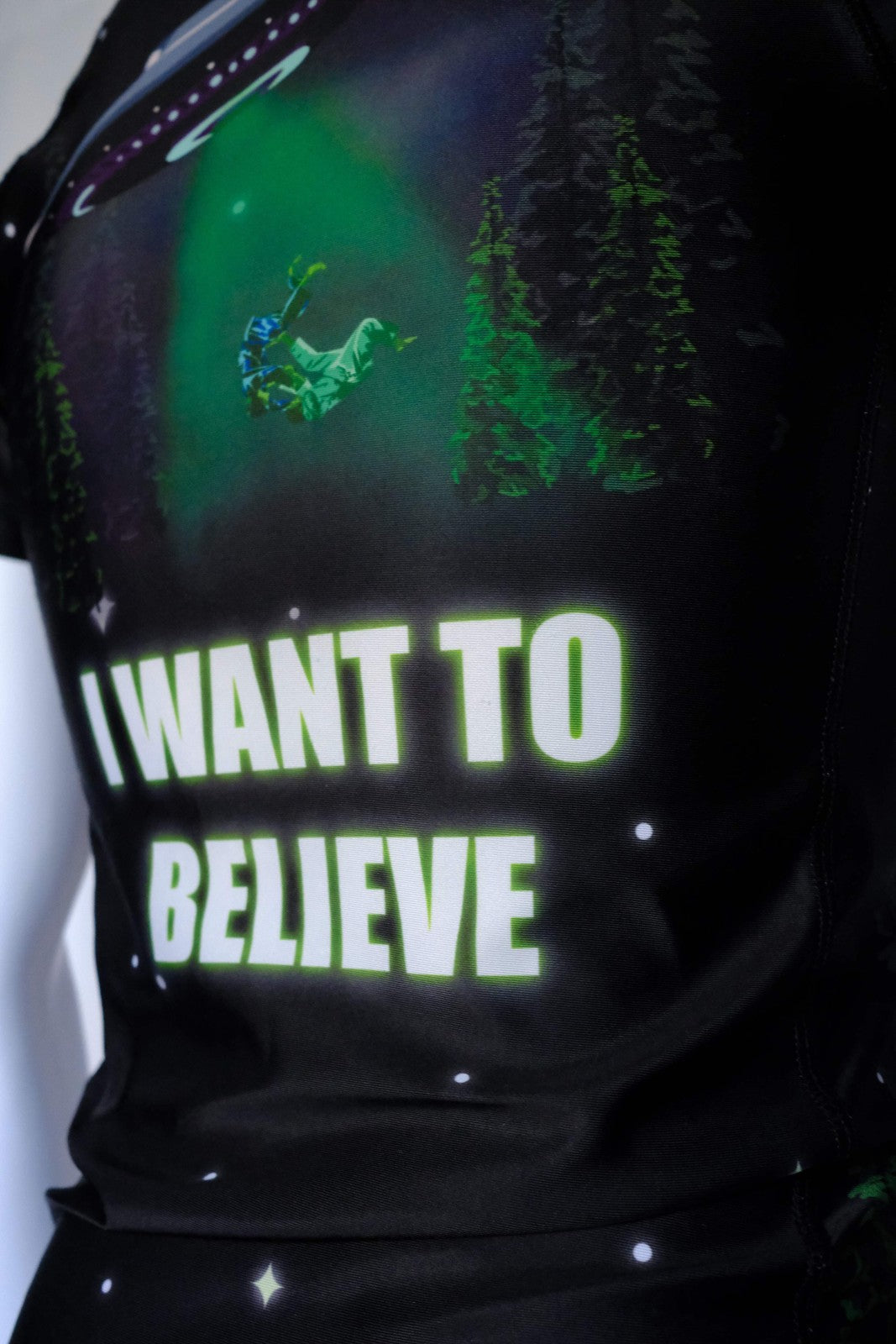 Grappling Rashguard for BJJ No-Gi - Octopus UFO Design, Performance Fit
