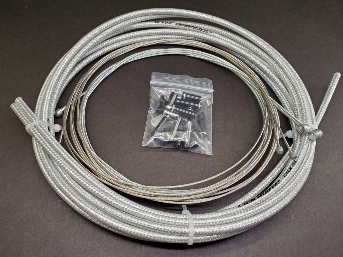 Bicycle Brake & Shift Cable Housing Kit - Braided 5mm Set for Shimano SRAM
