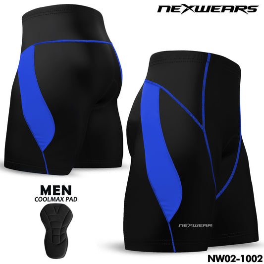 Men's Cycling Shorts with Padded Coolmax Chamois - Multiple Sizes & Colors