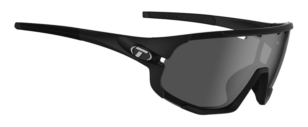 Tifosi Sledge Oversized Sports Sunglasses with Vented Lenses - Matte Black