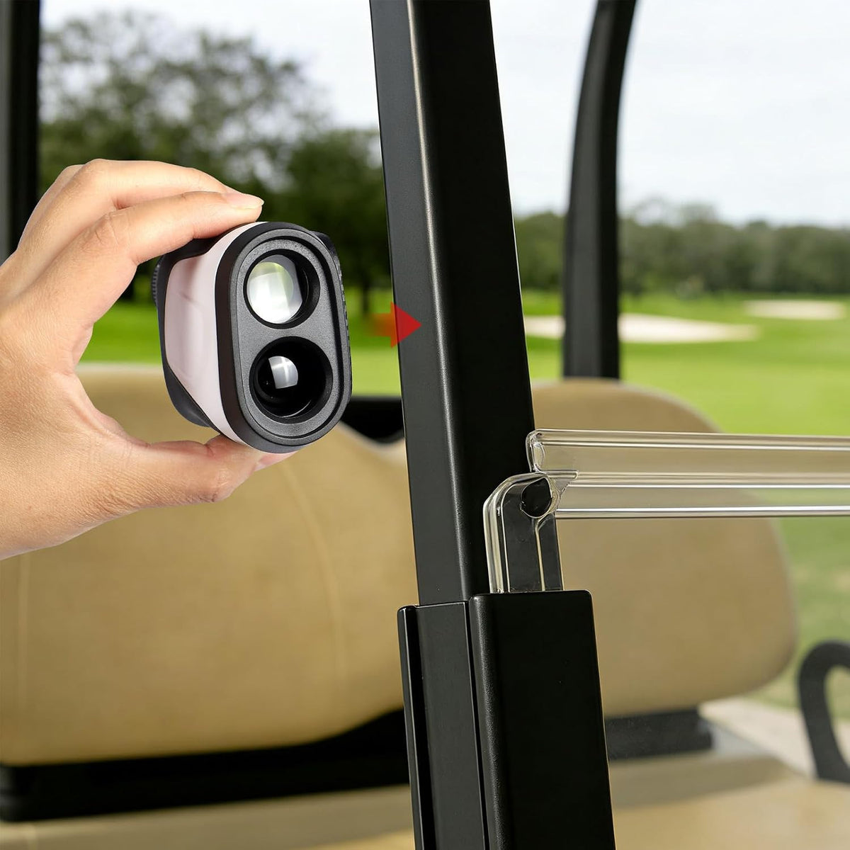 Magnetic Golf Rangefinder Holder Mount for Golf Cart & Push Cart