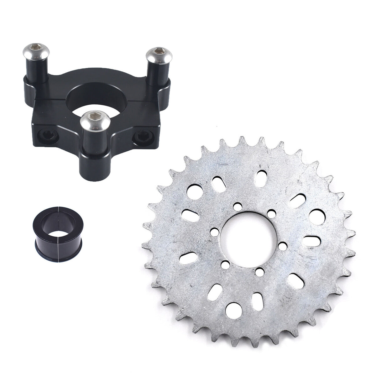 Motorized Bicycle Sprocket Adapter 36T for 80cc 2 Stroke Bikes - CNC Black