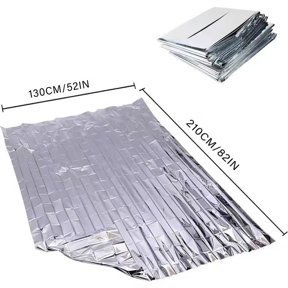 Emergency Thermal Blanket 82 x 52 Inches for Survival Safety - 1 3 5 Pack