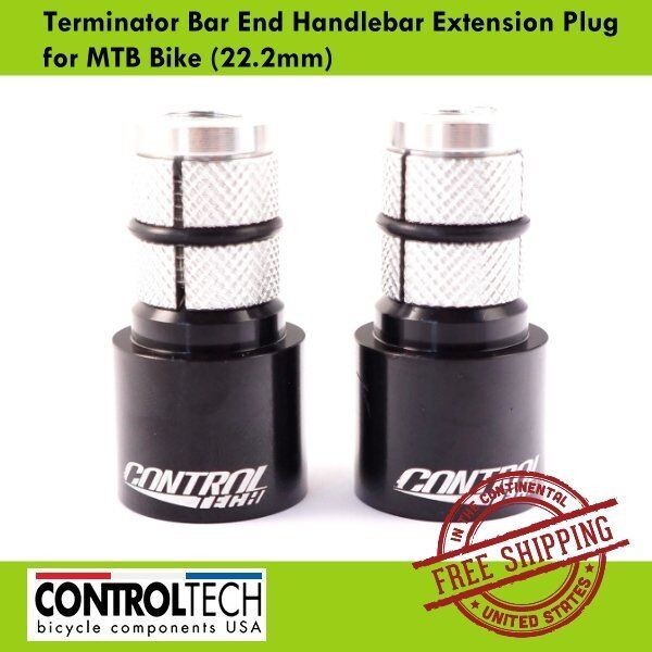 MTB Handlebar Extension Plug 22.2mm Black Bicycle Bar End Insert