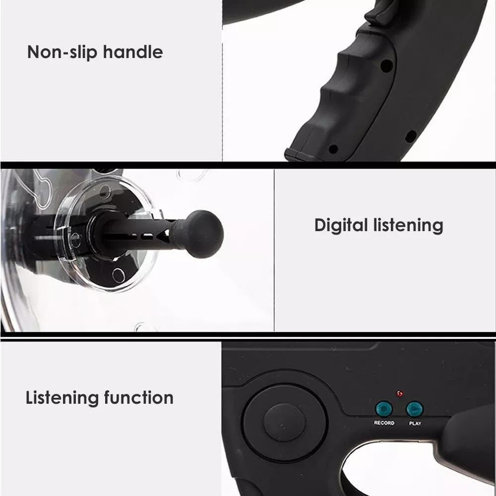 Parabolic Microphone Bird Observation Device with Headphones - Monocular Spy Camera