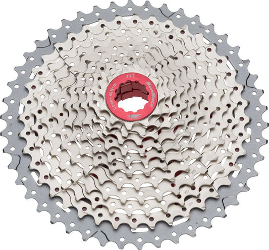 SunRace MX8 11-Speed Bike Cassette 11-46T Silver Wide Ratio Drivetrain