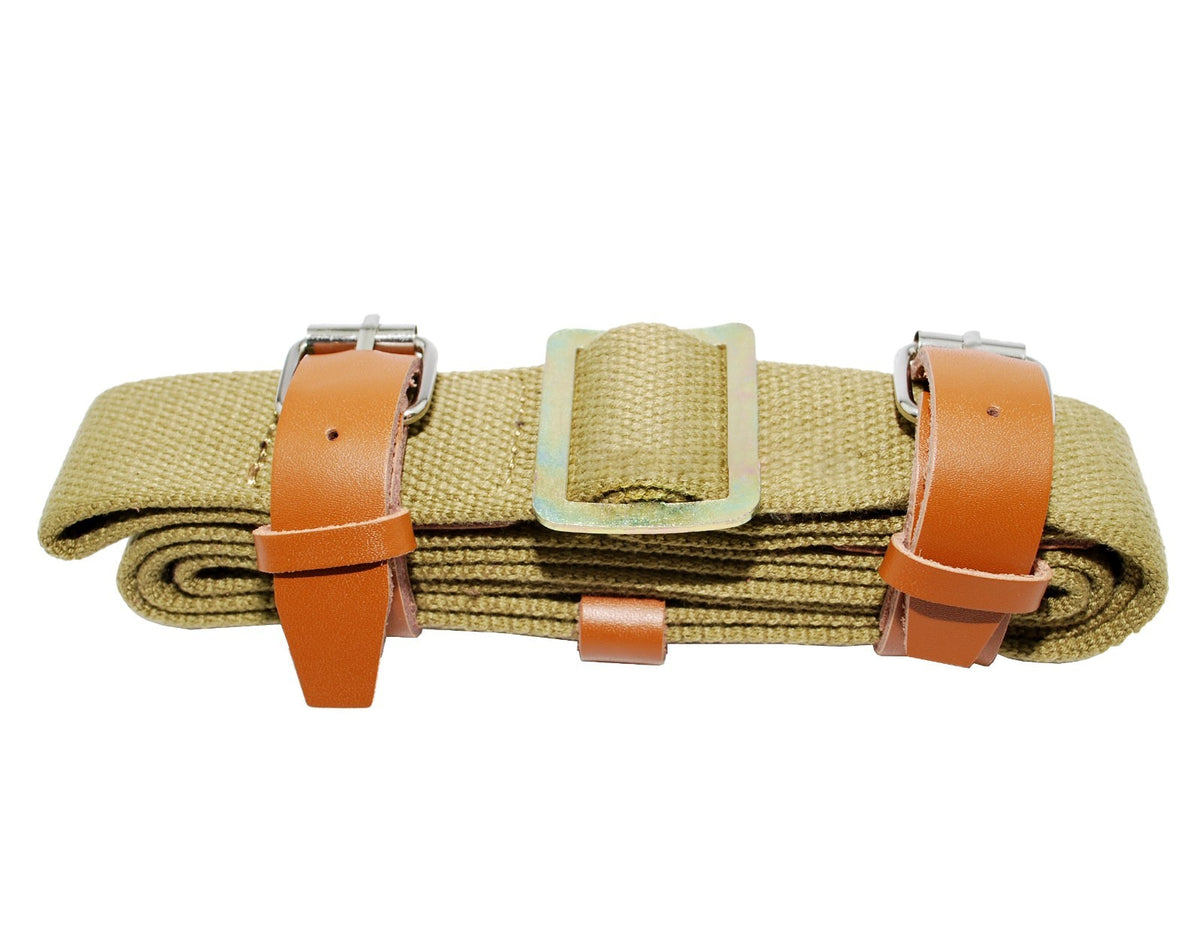 Mosin Nagant Rifle Sling & 5-Round Metal Stripper Clips Combo for M38/M44
