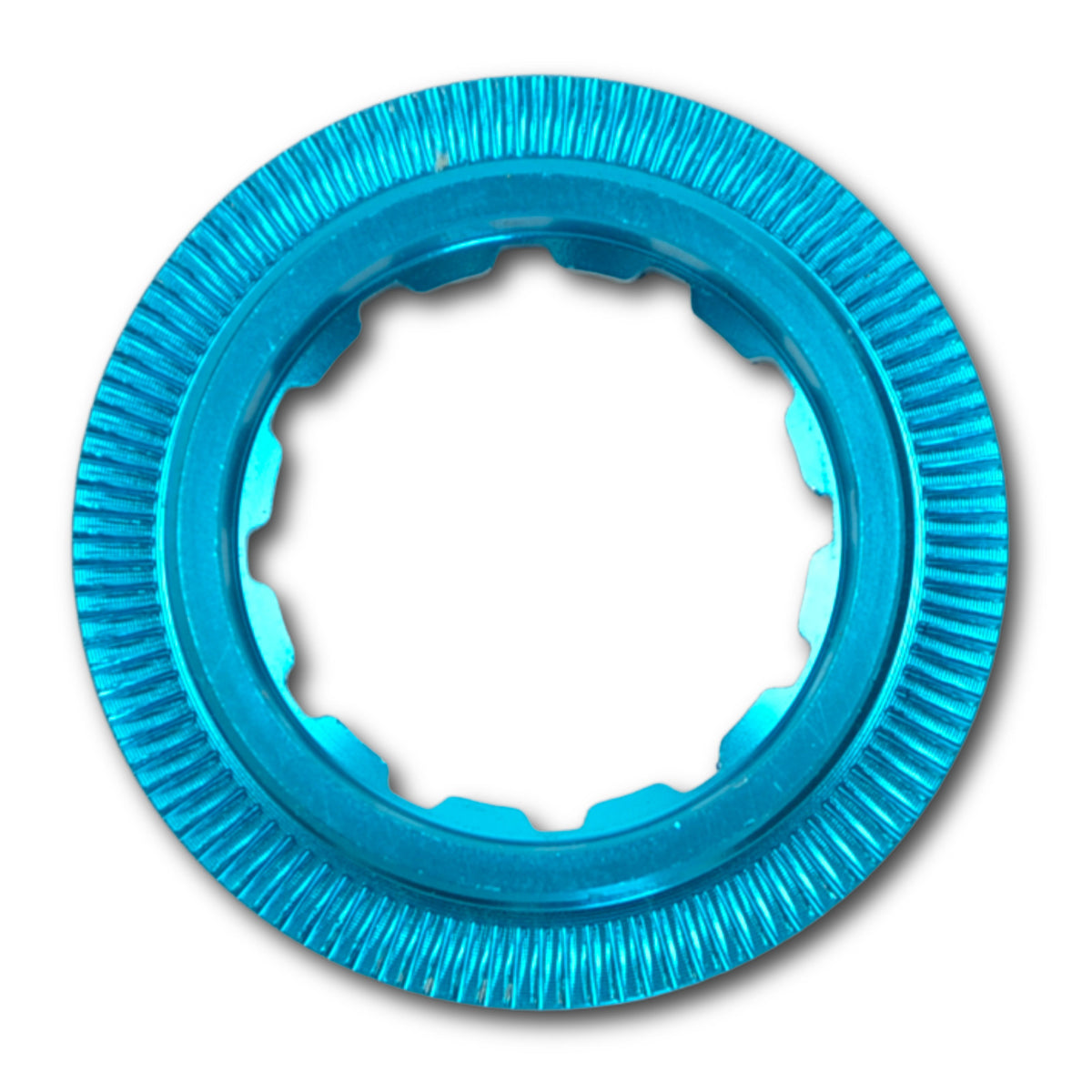 Lightweight Bicycle Cassette Lockring for Shimano & SRAM - Silver, Blue, Gold