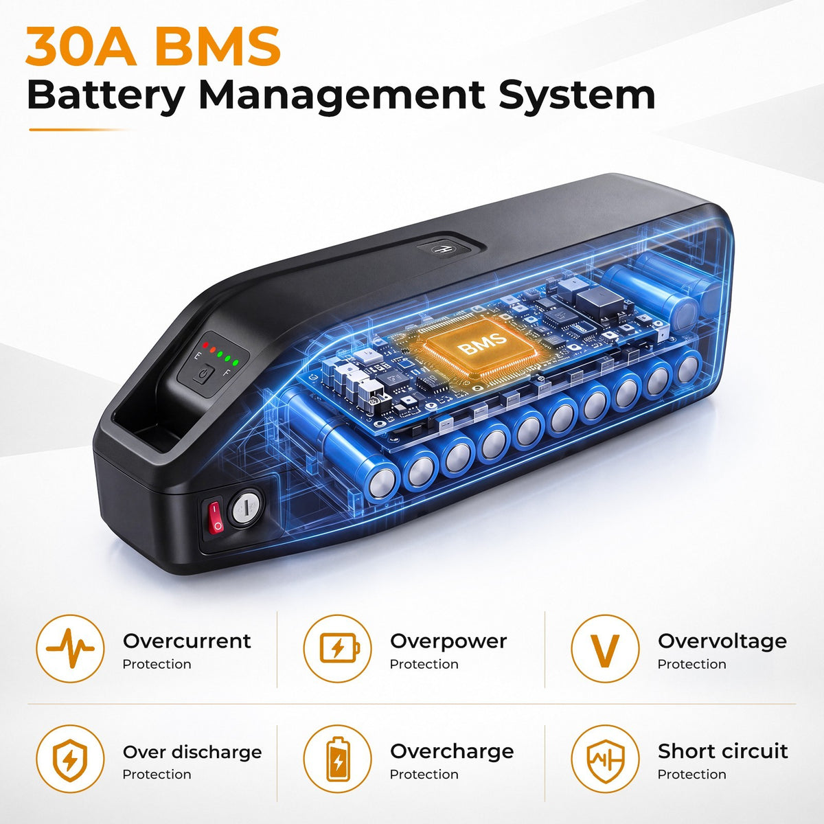 48V Lithium E-Bike Battery 10Ah for Electric Bikes with UL 2271 Certification