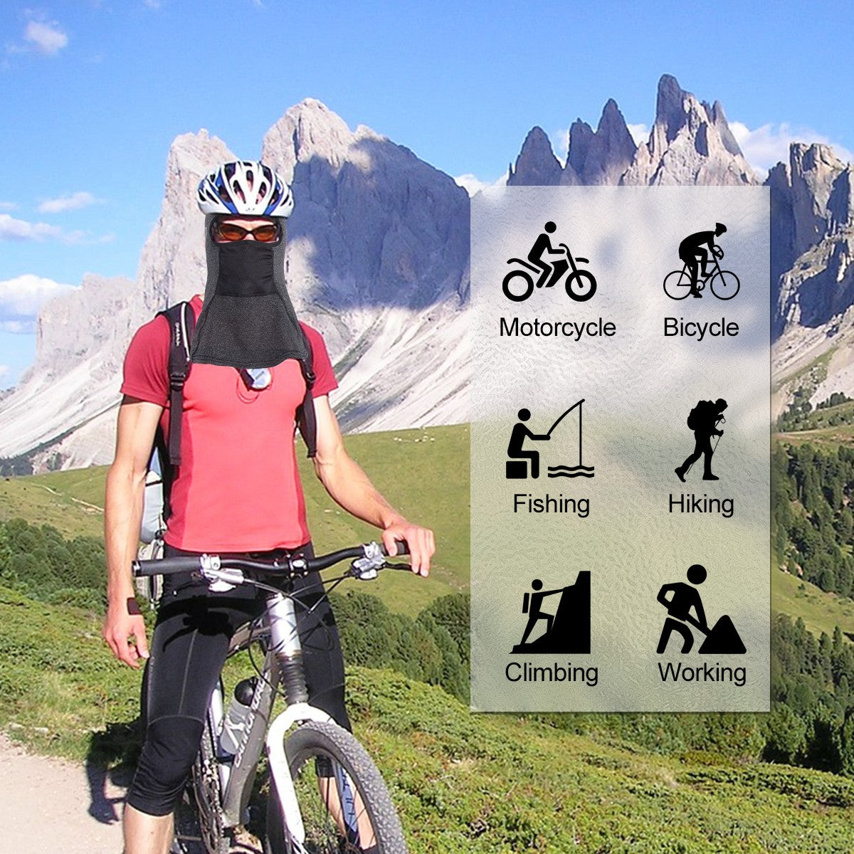Winter Balaclava Face Mask with Fleece Windproof Neck Warmer for Skiing & Outdoor Sports