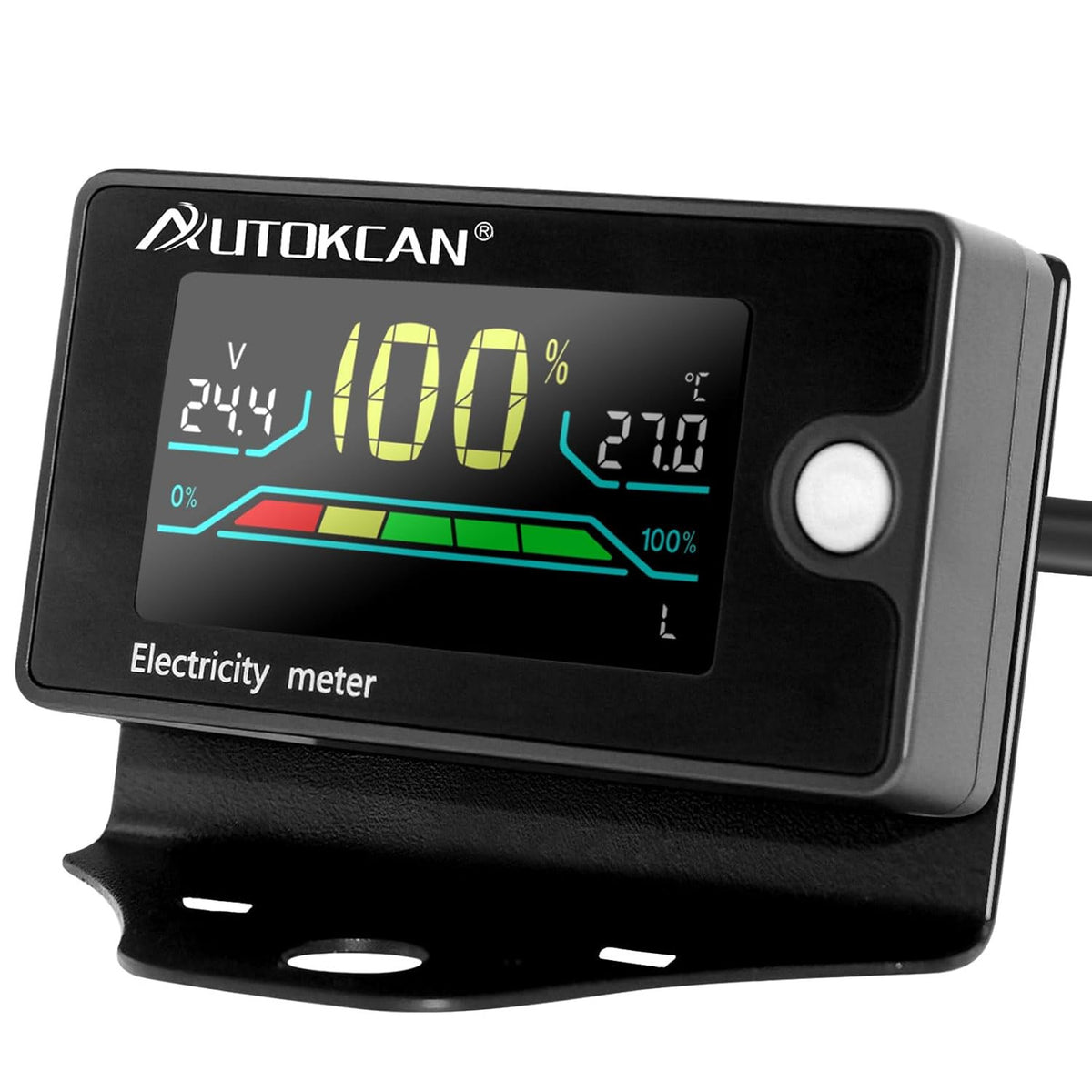 Digital Battery Monitor for Golf Carts RVs 8-100V Voltage Display Alarm