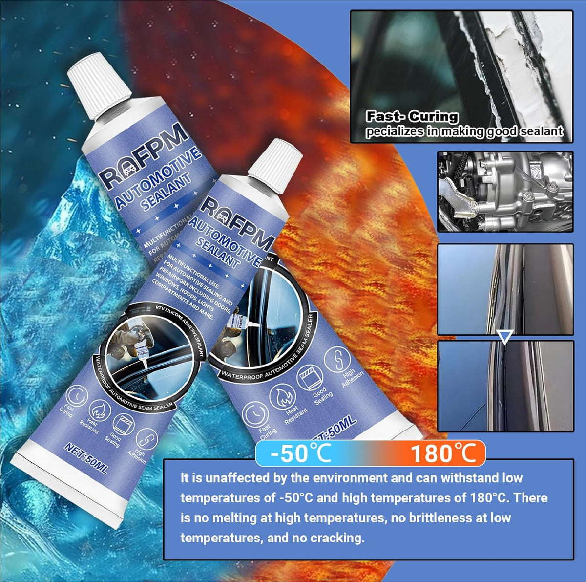 Automotive Sealant for Car Body Repair Waterproof Bonding 100ml Kit