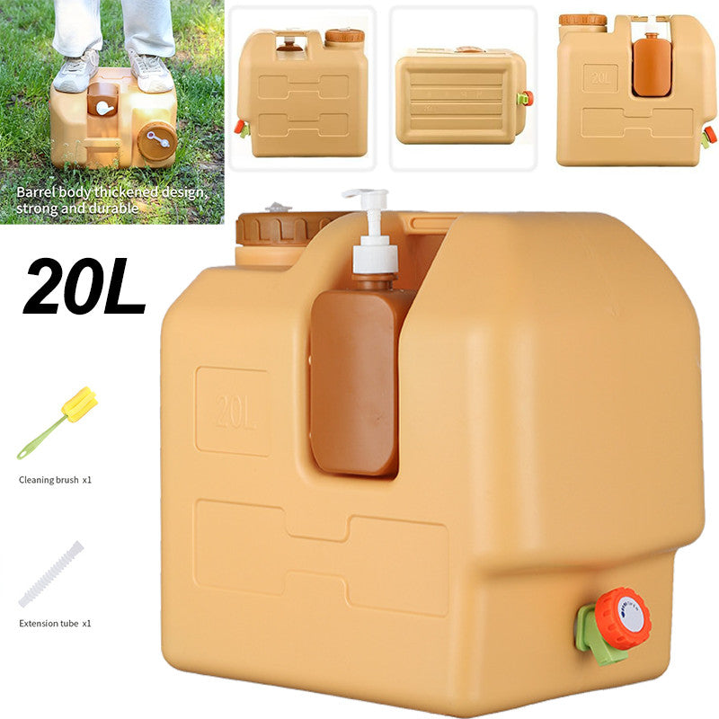 20L Outdoor Water Container with Spigot for Camping and Emergency Use