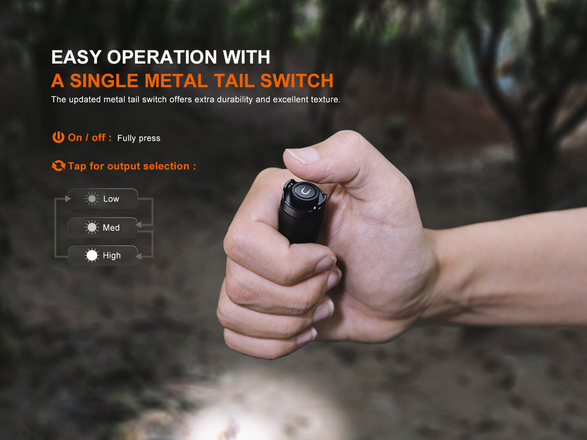 Fenix E12 V3.0 200 Lumen Compact LED Flashlight with AA Battery