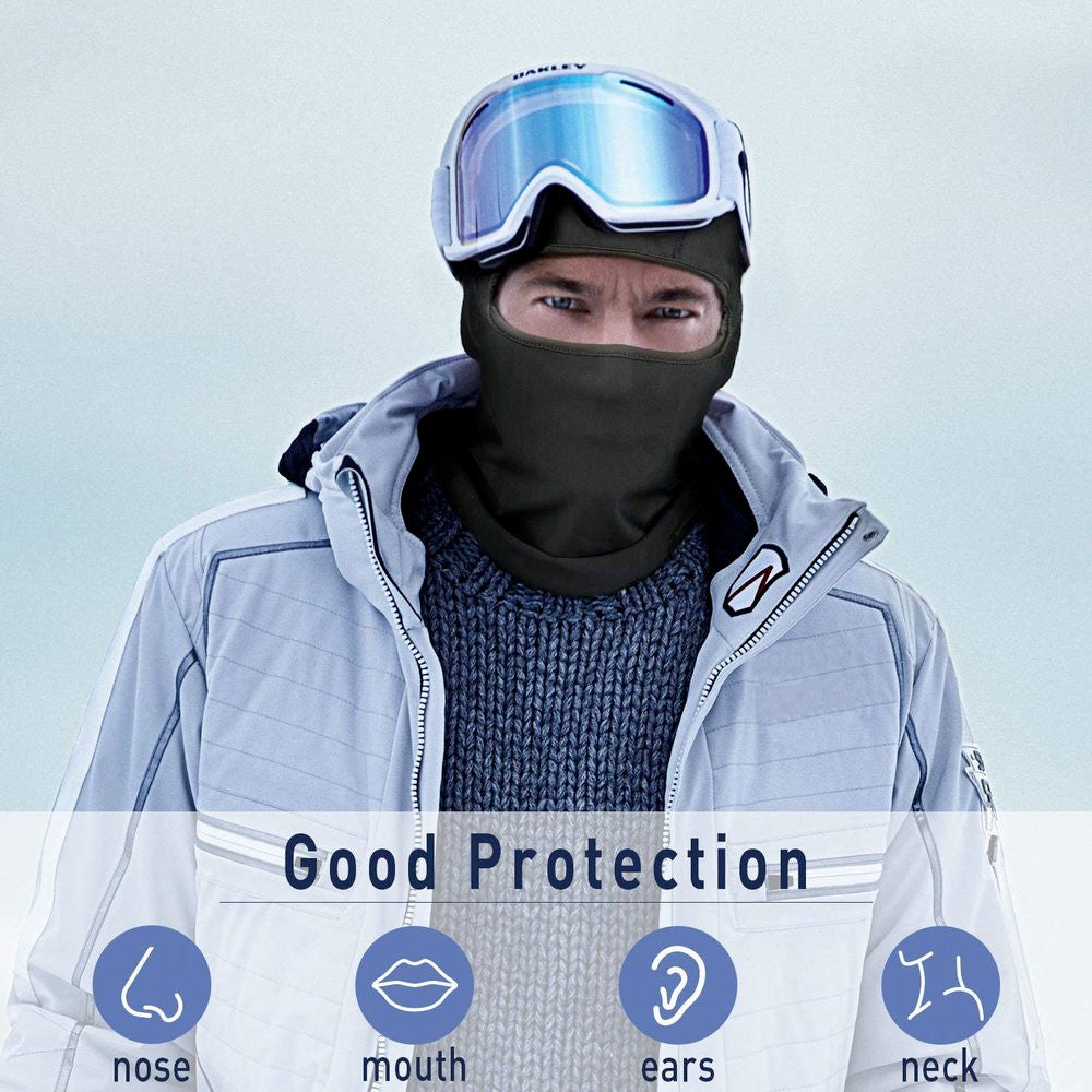 Windproof Winter Ski Mask Balaclava Face Cover Helmet Liner for Cycling & Snowboarding