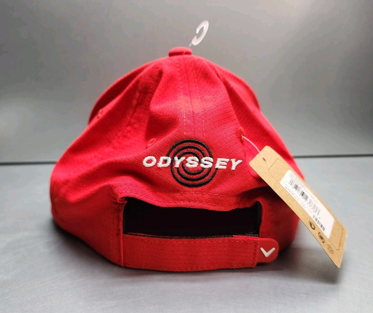 Adjustable Callaway Golf Hat Cap - Red Performance Pro Strapback
