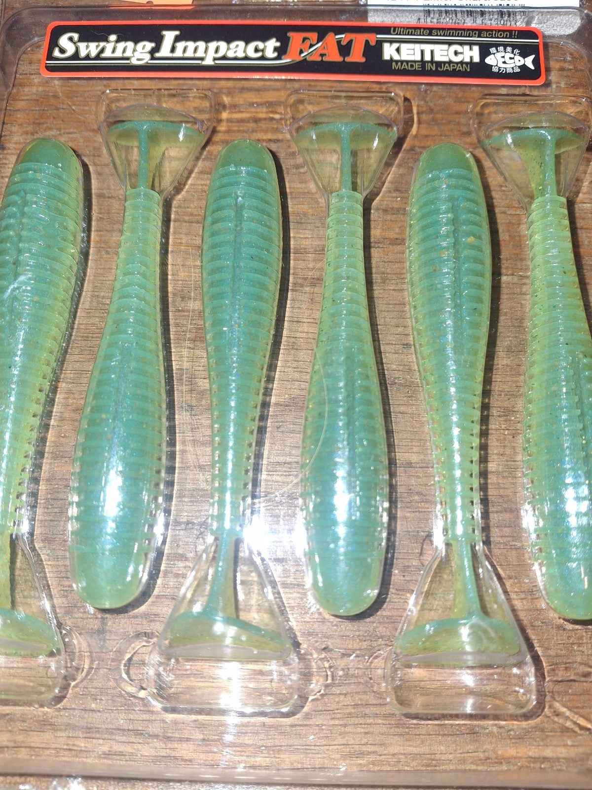 Keitech Swing Impact FAT Swimbaits 3.8 Inch Assorted Colors - Squid Scent 6 Pack