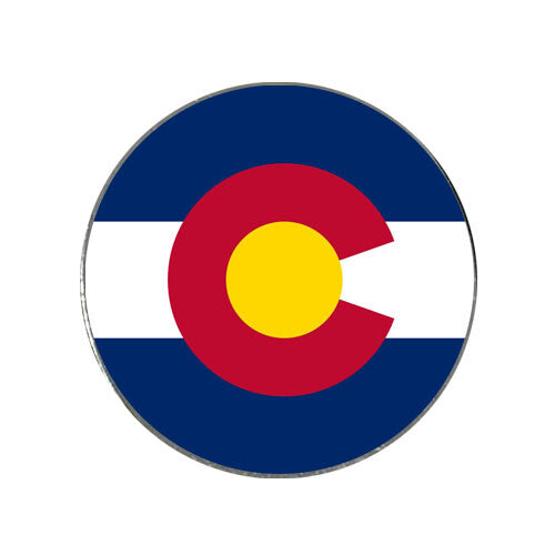 Colorado State Flag Golf Ball Marker - Waterproof Low Profile Green Marker