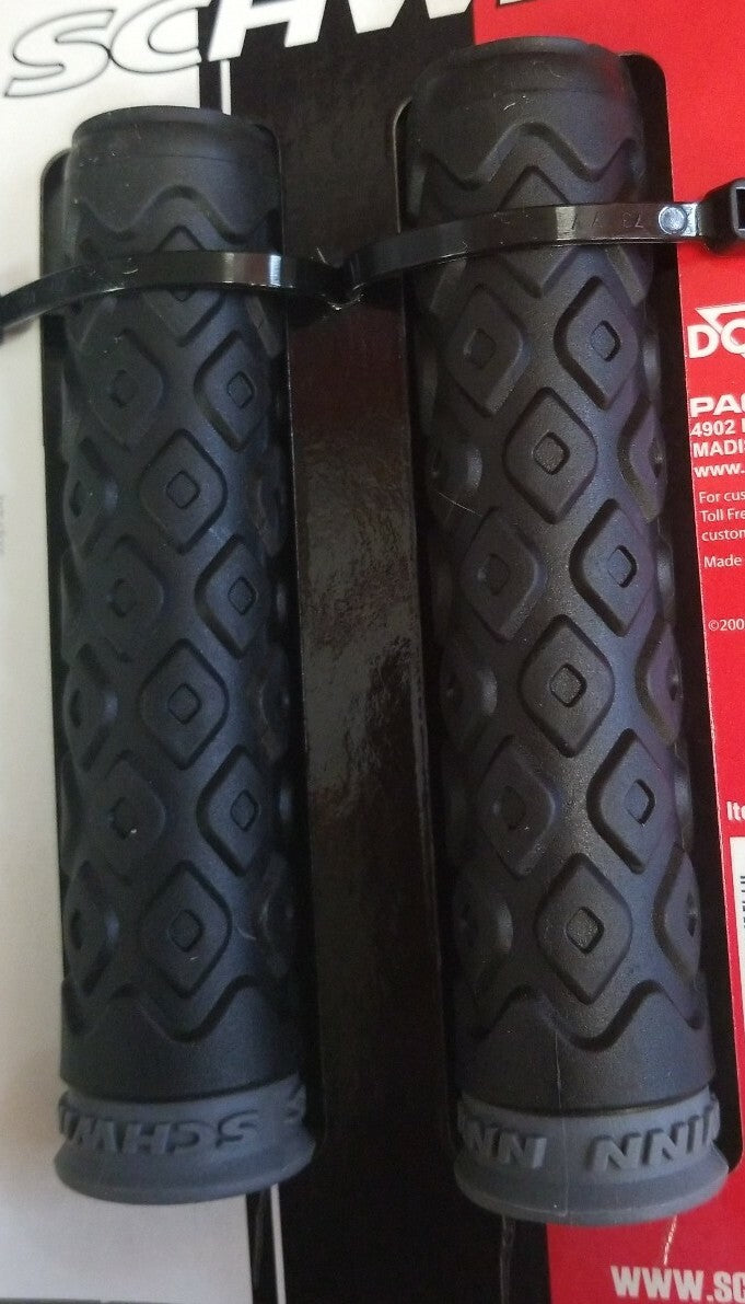 Shock Absorbing Bicycle Handlebar Grips Set of 2 - Black Comfort Cushions