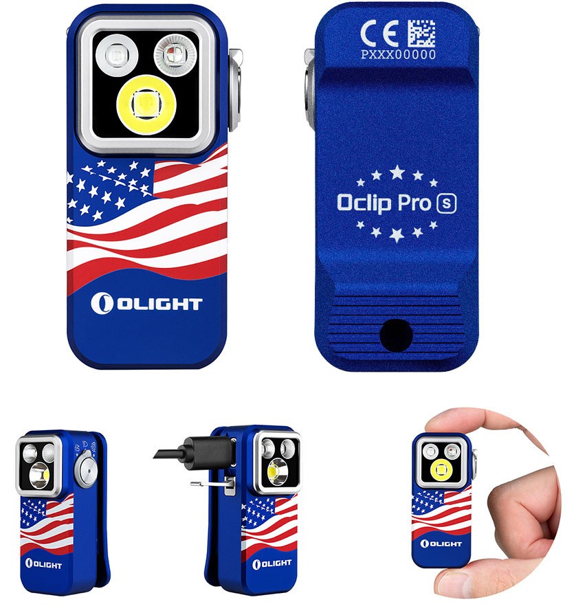Olight Oclip Pro S Multifunctional Clip Flashlight & Headlamp Strap