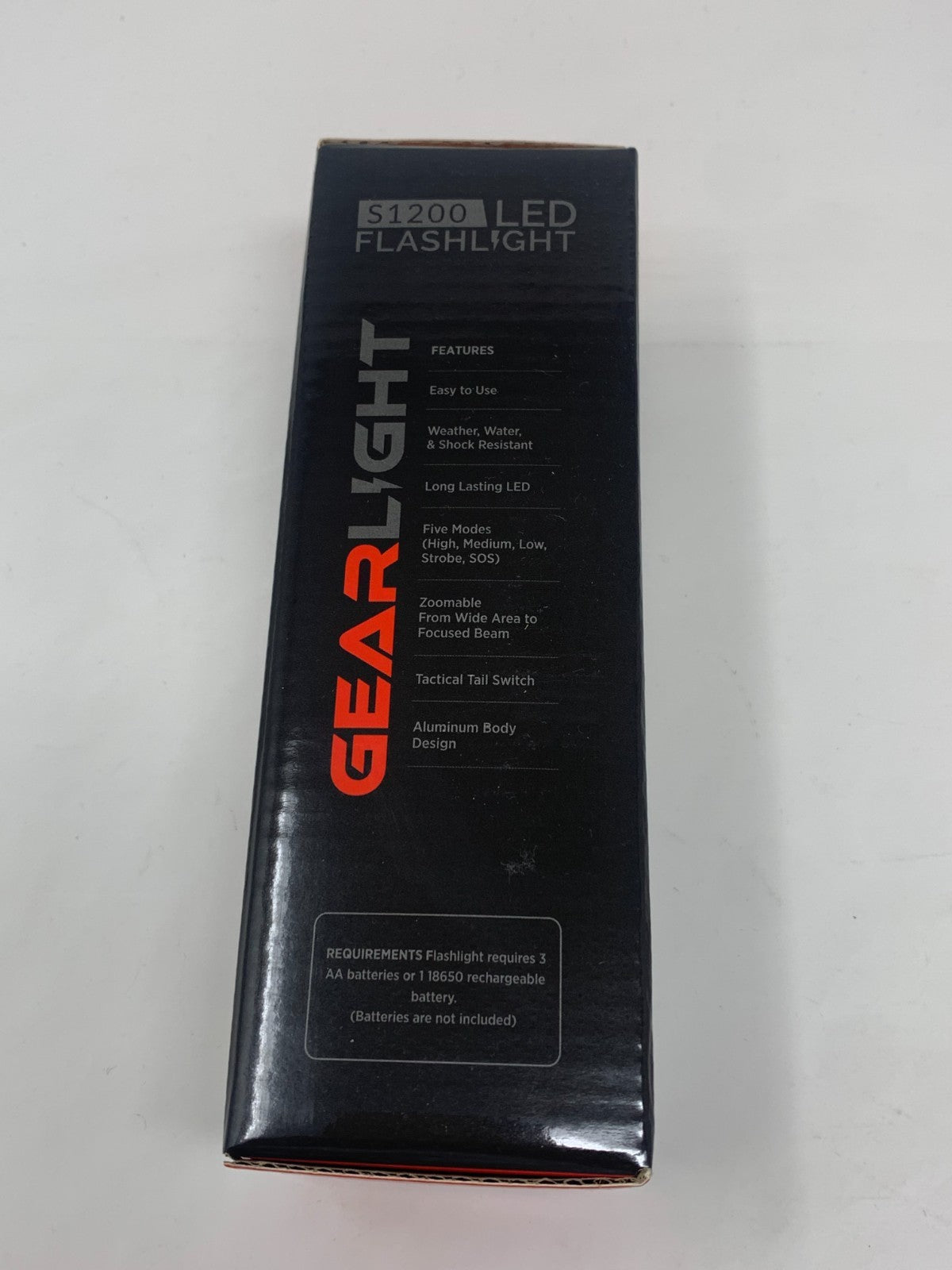 High-Powered LED Flashlight with Zoom Function for Camping & Outdoor Use